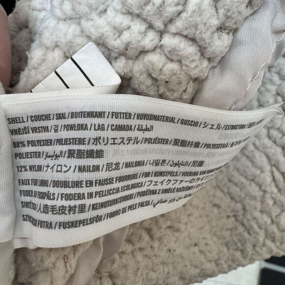 Abercrombie & Fitch Black Military Parka Sherpa-Lined Hooded Small *no Fur Trim* - Picture 6 of 12